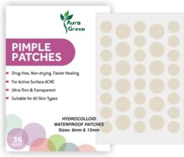 Good Bye Pimples patch Acne Patch For Teen's Hydrocolloid + Tea Tree Oil patches, Fast Breakout Healing, Removal Of Acne Gunk, Waterproof Invisible Spot cover, Safe &amp; Certified 36 Pimple Patches.