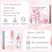 Japan Sakura Skincare Set Teen Girls Gifts - Japanese Skin Care Set - Teenage Skin Care for Teens 10-12 - Skincare for Girls 10-12 - Cleanser,Serum,Eye Cream,Face Cream (One Size, Sakura 6PCS Scent)