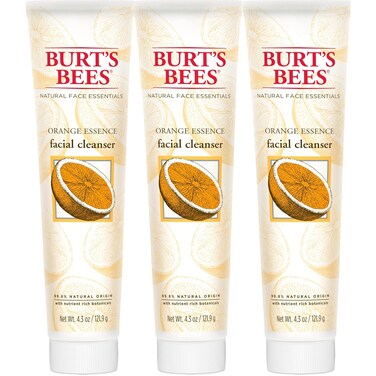 Burt's Bees Orange Essence Facial Cleanser, Sulfate-Free Face Wash, 4.3 Oz (Package May Vary)