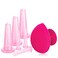 Facial Cupping Set Kit for Face and Eye Massage Therapy Face Cupping Set Anti Aging for Anti-Aging Silicone Cups with Exfoliating Brush Simple and Effective Tool for Facial Cups Small Medium