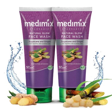 Ayurvedic Natural Glow Face Wash, 100ml (Pack of 2)