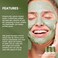 Green Tea Mask Stick with Silicone Face Scrubber, Poreless Deep Cleanse Green Tea Mask, Blackhead Remover Face Mask Stick with Green Tea Extract, Smooth Skin &amp; Refine Pores 45g/1.59oz