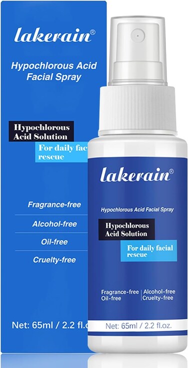 Hypochlorous Acid Spray for Face &amp; Skin - Facial Spray Daily Skin Care, Hypochlorous Acid Spray Helps Reduce Redness, Sensitive Skin Toner Cleanse - Hypochlorous Acid Spray Travel Size 65ml