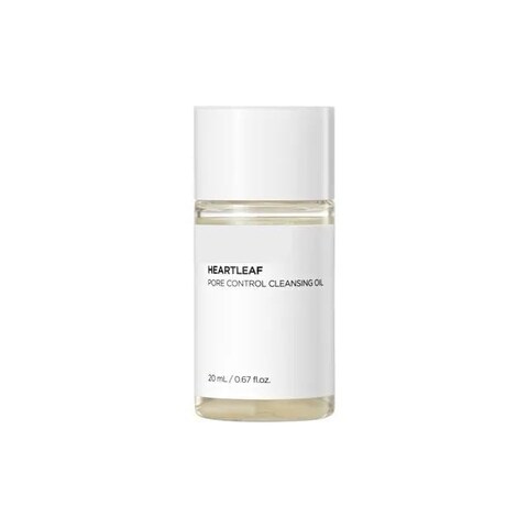 Heartleaf Pore Control Cleansing Oil Mini Korean Facial Cleanser, Daily Makeup Blackheads Removal, Travel Essentials, Gift, Korean Skin Care, (20ml / 0.67 fl.oz.)