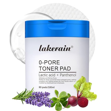 Zero Pore Pads Korean Skin Care - Facial Toner Pads for Exfoliation &amp; Pore Care - Gentle Exfoliating Toner Pads - Exfoliating Pads for Face with 4.5% AHA &amp; 0.45% BHA,Pore Minimizer for Face (80 Pads)