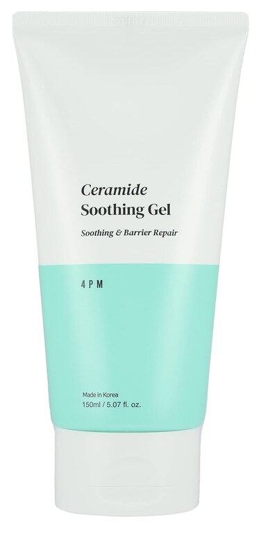4PM Ceramide Soothing Gel (5.07 fl. oz), Face Moisturizer, Lightweight Moisturizing Gel Cream, for Glass Skin, Barrier Repair, Korean Skincare, Made by SEOUL4PM
