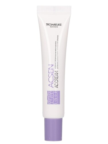 ACSEN AC Cream, Hydrating Moisturizer, Reduce Excess Sebum with Centella Asiatica, Eggplant Extract, Tea Tree Extract, Oily, Sensitive, Combination, Acne Prone Skin, Korean Skin Care, K-Beauty