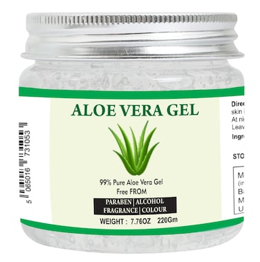 Aloe Vera Gel   100% Pure Natural Aloe Gel   For Moisturizing Face Skin &amp; Hair Care,Durable Moisturizing Hydrating Soothing   Non-Sticky (7.76 oz)