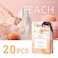 Moisturizing Hand Cream, Relieves and Repairs Hand Lotion, Travel Size Hand Cream, Peach Fragrance, Pack of 20
