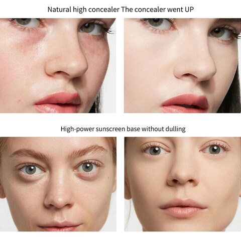 CC Cream with SPF 50, CC Cream Foundation Full Coverage, Invisible Pore, Even Skin Tone, Covering Blemishes, Hydrating CC Cream, Breathable Lightweight Long Lasting Waterproof Matte CC Cream (Natural)