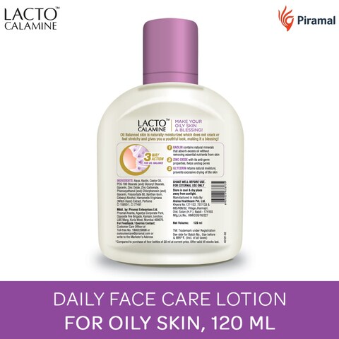 Face Moisturizing Lotion for Oily Skin   Controls Excess Oil &amp; Unclogs Pores   Mattifying Shine-Free Formula   Hydrating &amp; Non-Greasy   4.06 Fl Oz/120ml (Pack of 2)