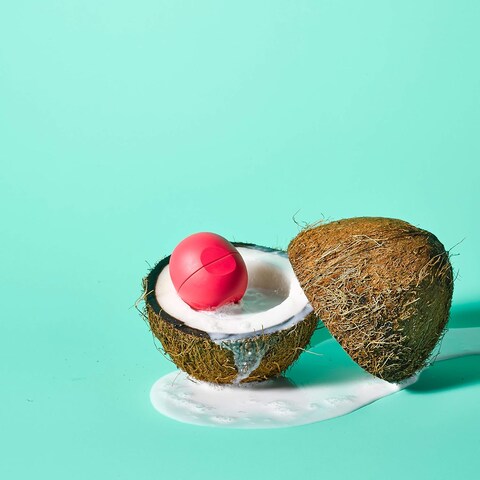 eos 100% Natural Lip Balm- Coconut Milk, All-Day Moisture, Made for Sensitive Skin, Lip Care Products, 0.25 oz (Pack of 2)