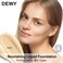 FV Waterproof Liquid Foundation, Dewy Finish Long Lasting Lightweight Medium Coverage Face Makeup for Normal &amp; Dry Skin, Cruelty Free, Ivory, 30ml