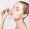 GL-Turelifes Mushroom Head Air Cushion Foundation CC Cream Water Feeling Flawless BB Cream Moisturizing Oil Control, Lightweight &amp; Smoothing Natural Concealer (BlanchedAlmond)