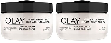 Olay Active Hydrating Cream Face Moisturizer, 1.9 fl oz (Pack of 2)