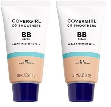 COVERGIRL Smoothers Lightweight BB Cream, 1 Tube (1.35 Ounce), Light to Medium 810 Skin Tones, Hydrating BB Cream with SPF 21 Sun Protection (Packaging May Vary) (Pack of 2)