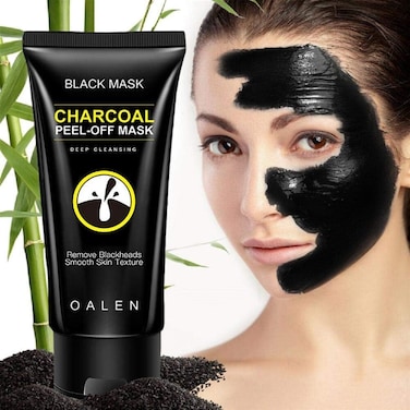 Blackhead Remover Mask,Bamboo Activated Peel Off Blackhead Mask Deep Cleansing Facial Acne Pore Black Mask for women and men