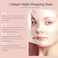 Collagen Overnight Wrapping Peel Off Facial Mask Pack,Collagen Night Wrapping Mask,Hydrates and Tightens Skin,Reduces Sagging,Elasticity &amp; Hydration Care 2.54 fl.oz (with Brush)