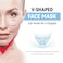 V Line Lifting Mask, 5 Pcs V-Shaped Face Mask, Hydrogel Collagen Mask with Aloe Vera, Neck Tightening Tape Patch Jawline Contour Firming Band, Creating V-shaped Face Full of Vitality