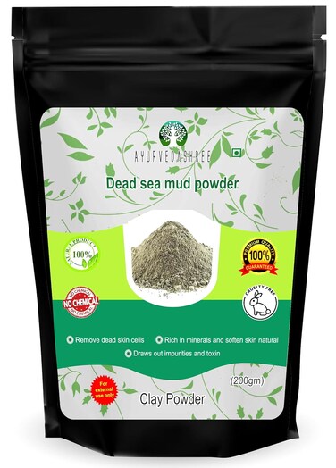 Dead Sea Mud 200 Gm   Nourishes Exfoliates Softens &amp; Detoxify the Skin   DRY CLAY POWDER   100% Only Dead Sea mud powder   Skin care   Facial Mask