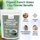 Organic French Green Clay Powder Powder   Natural Green Face Mask Powder   French Green Clay for DIY Beauty   No Preservatives  Chemical Free   100% Raw   114 Grams (4 OZ)