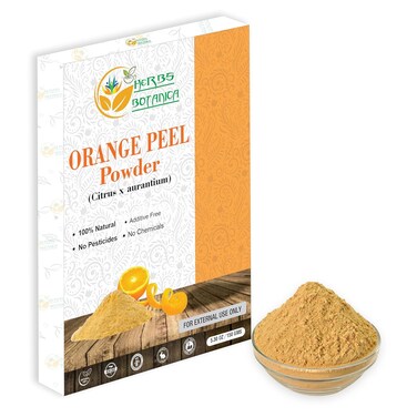 Herbs Botanica Orange Peel Powder 100% Pure &amp; Natural Orange Peel for Face Masks, Skin Care &amp; DIY Beauty Natural Citrus Powder for Skincare &amp; More 5.3 oz Pack