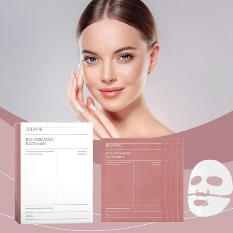 BIO COLLAGEN-Hydrating Bio Collagen Face Mask for Deep Pore Care and Skin Firming &ndash; Korean Skincare Sheet Mask Glow Youthful.