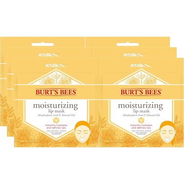 Burt's Bees Valentines Day Gifts, 100% Natural Origin Moisturizing Lip Mask, Single Use Conditioning Lip Care , 1 Count (Package May Vary)