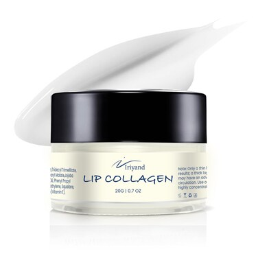 Deep Collagen Lip Sleeping Mask: Lip Mask for lip plump with Hyaluronic Acid - Overnight Butter Balm - Moisturizer for Very Dry Lips 20g