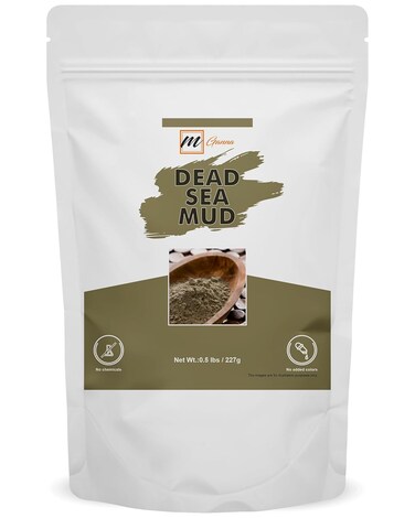 100% Natural Dead Sea Mud/Clay Powder 0.5Lbs for Face Masks, Skin firming, Creams, Scrubs and Soap Making