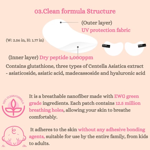 [DermaFi] Protective &amp; Clean Sun UV Shield Patch Breathable and Transparent Patch (0.0002 inches nano-thickness) 1pair* 5pack, Korean Beauty, Small size for Kids