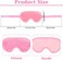 2 PCS Cooling Eye Mask Eye Ice Pack for Puffy Hot/Cold Bead Eye Patch Reusable Gel Compress Eyemask Silky Sleep Pads for Tired Dry Eyes Bags Dark Circles Post