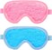 2 PCS Cooling Eye Mask Eye Ice Pack for Puffy Hot/Cold Bead Eye Patch Reusable Gel Compress Eyemask Silky Sleep Pads for Tired Dry Eyes Bags Dark Circles Post