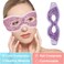 Jakuva 2PCS Cooling Eye Mask Sleeping Mask, Ice Eye Mask &amp; Cold Eye Packs &amp; Heat Cold Compress Pack Eye Spa Pad for Puffy Eyes,Puffiness,Headache,Stress Relief (Pink&amp;Purple)