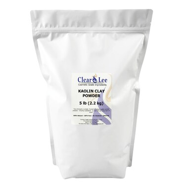 Kaolin Clay Cosmetic Grade Powder - 100% Pure Natural Powder - Great For Skin Detox, Rejuvenation, and More - Heal Damaged Skin - DIY Clay Face Mask (5 LB)