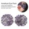 Jade Eye Mask, Amethyst Eye Pack Wrinkles Swelling Elimination Dark Circles Fading Jadestone Eye Massager Eye Pad Eye Shape Eye Covers for Men Women Soothing Eye Patch Reducing Facial Edema Stone