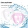 2 Pieces Silicone Mask, Reusable Anti-Wrinkle Silicone Face Mask for Sheet Prevent Evaporation Masks Face Care Tool Pink,White