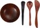 MAGICLULU 1Set Facial Mask Mixing Bowl Skin Care Mask Bowl Wood Face Mask Mixing Bowl Set for Lady Women Girls