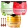 Honey Lip Balm Pot, 3 Pcs Honey &amp; Apple Lime &amp; Watermelon Lip Mask Propolis Lip Mask Moisturizing Hydrating Prevention Dry and Cracked Lip Scrubs Exfoliator