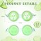 12 Pcs Cucumber Eye Pads Gel Eye Masks Cooling Heating Eye Pads Spa Party Favors Sleepover Slumber Party Supplies