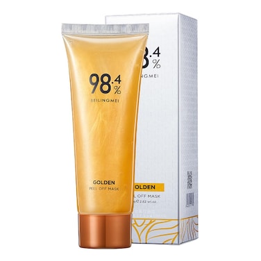 Gold Peel Off Mask,Gold Peel Off Face Mask Anti-Wrinkle,98.4% Gold Facial Mask,Anti-Aging Gold Face Mask for Moisturizing Removes Blackheads,Reduces Fine Lines,Cleans Pores