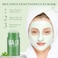 2 Pack Green Tea Purifying Clay Mask, Green Tea Cleansing Stick Mask, Blackhead Removal, Deep Pore Cleansing, Moisturizing, Skin Firming for Men and Women of All Skin Types