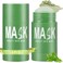 2 Pack Green Tea Purifying Clay Mask, Green Tea Cleansing Stick Mask, Blackhead Removal, Deep Pore Cleansing, Moisturizing, Skin Firming for Men and Women of All Skin Types