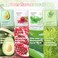 Face Masks, Honey Pomegranate Aloe Tea Tree Avocado Vitamin C Coffee Ginseng 8 Pieces Set Facial Masks, Nourish Moisturizing Types Natural Spa Face Mask for Women Men and Girls Daily Care