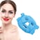 Hot and Cold Gel Bead Full Facial Mask Gel Face Mask Stress Relief Ice Face Mask for Sleeping (Dark Blue)