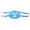 Hot and Cold Gel Bead Full Facial Mask Gel Face Mask Stress Relief Ice Face Mask for Sleeping (Dark Blue)
