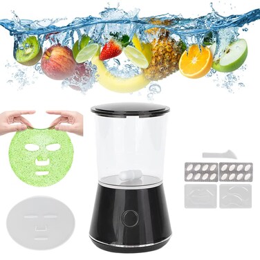 Face Mask Machine, DIY Fruit Vegetable Facial Mask Making Tool Facial Mask Machine Automatic Face Mask Machine Maker Machine Kit Skin Care Beauty Machine with Mask for Home SPA
