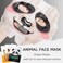9 Pcs Animal Character Sheet Masks - Hydrating Face Masks Skincare - Sto-cking Stu-ffers for Women - Face Mask Skin Care - Teen Girl Gifts - Spa Party Moisturizing Facial mask
