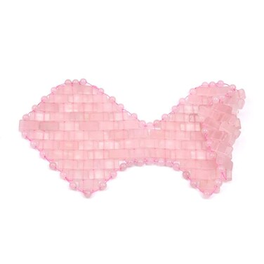 gemshan Quartz Eye Mask, Rose Jade Eye Mask Natural Crystal Sleep Mask, Eliminate Wrinkles Puffiness Headache and Migraine Relief Mask (#1-Rose Quartz)