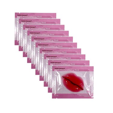 Jakuva 30PCS Collagen Lip Mask,Gel Lip Pads Lip Balm Lip Masks for Dry Lips,Remove Chapped Skin &amp; Nourish &amp; Moisturizing,Lip Sleeping Mask Great Plump Your Lips(Peach Pink)